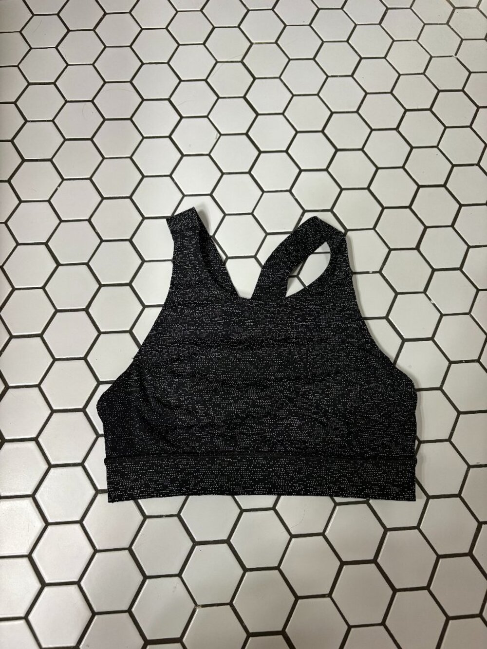 Lululemon Fast & Free Bra Nulux Soundwave Alpine Womens Size 6